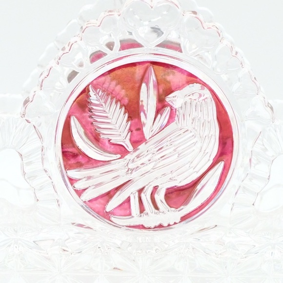 HOFBAUER Byrdes Crystal Napkin Letter Holder Circa 1950s made in Germany - Picture 11 of 14